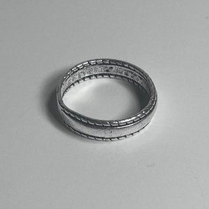 Y2K Silver Custom Link Ring